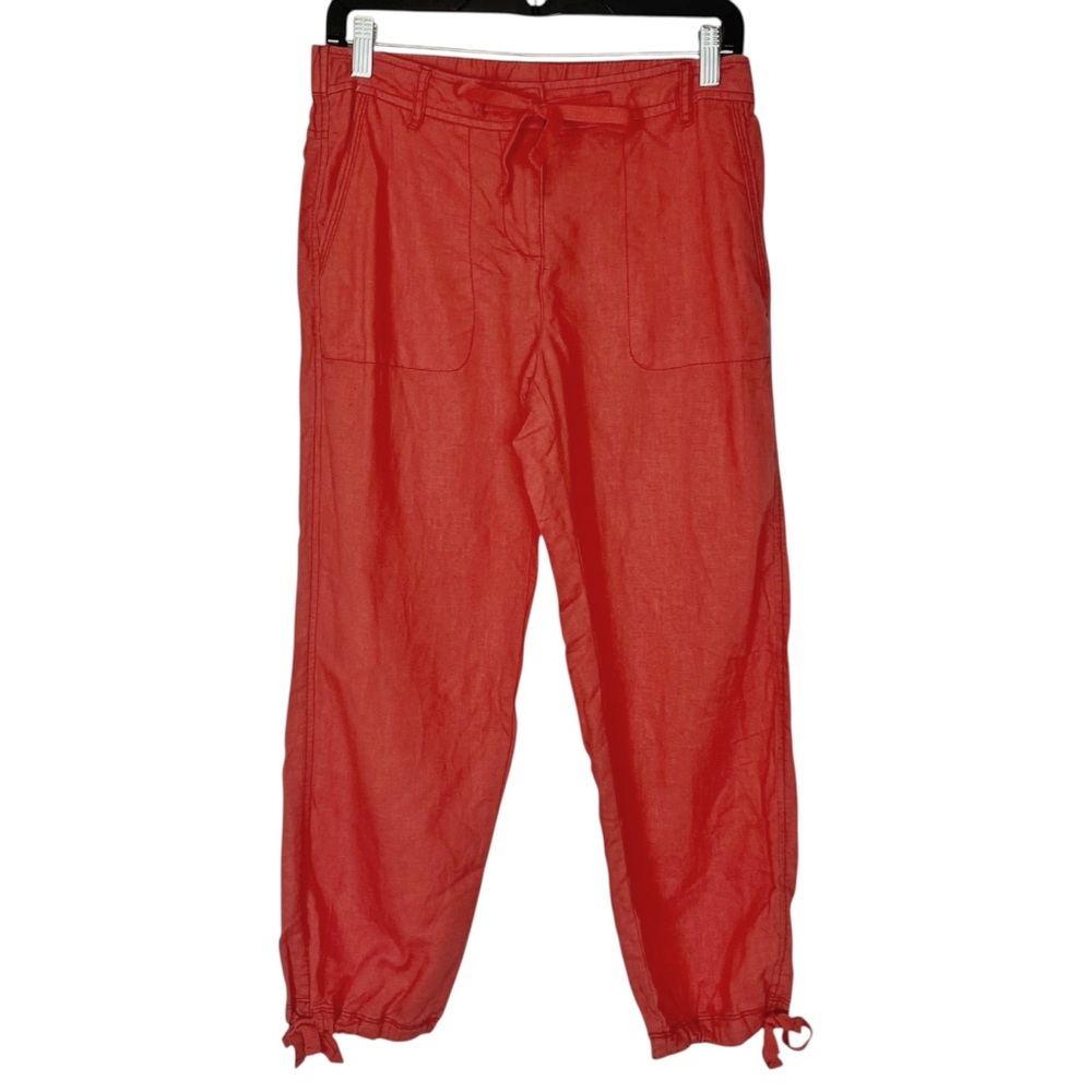 5/$25 Y2K Coral Orange Cargo Capri Pants